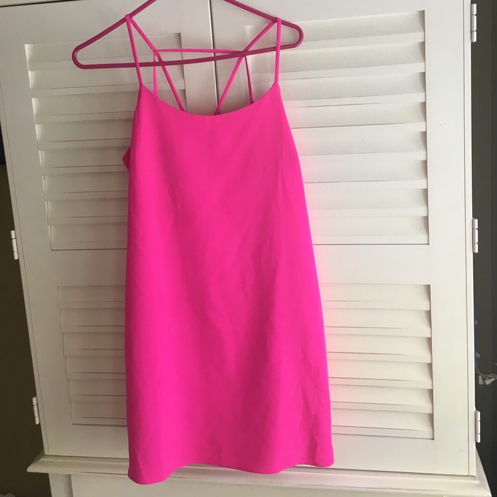 Hot pink dress