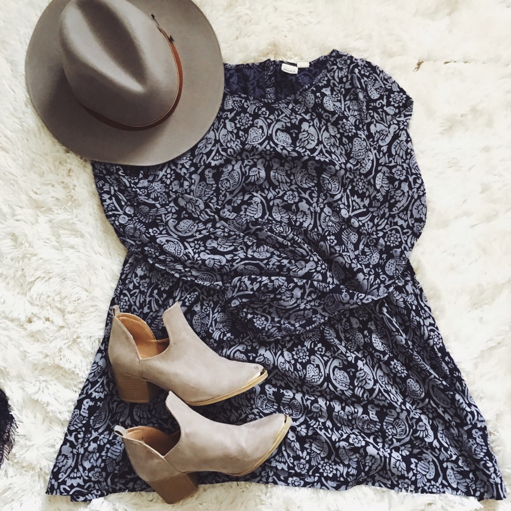 Roxy Blue Babydoll Dress/Tunic