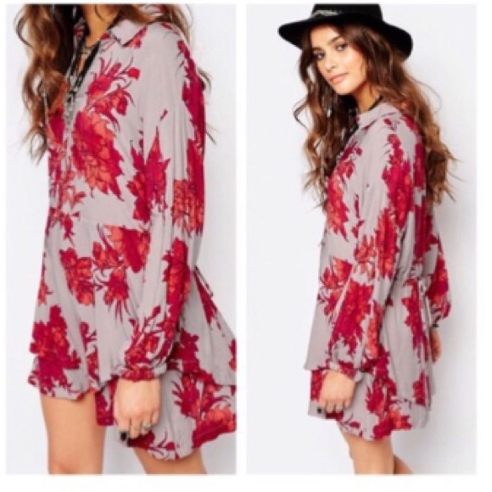 Free People NEW Medium Shake It Floral Dress EUC