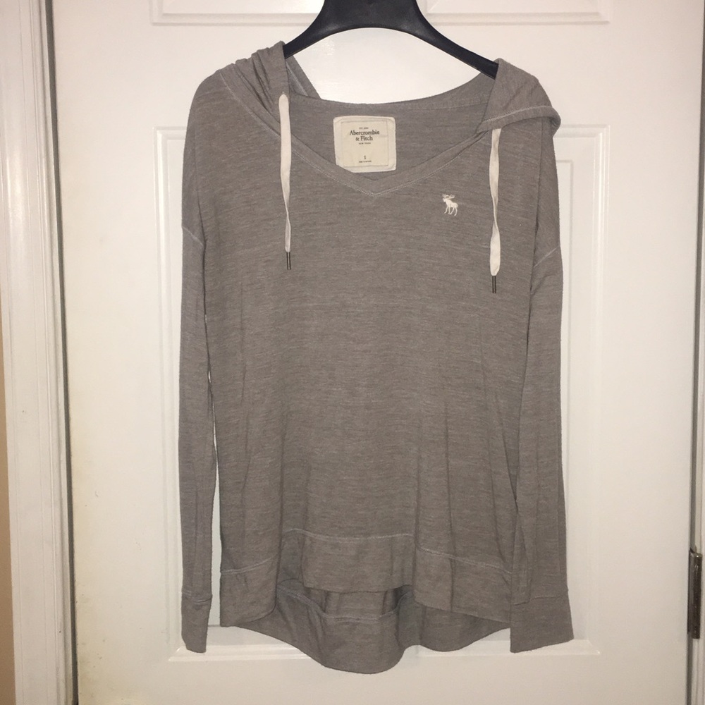 A&F hooded shirt