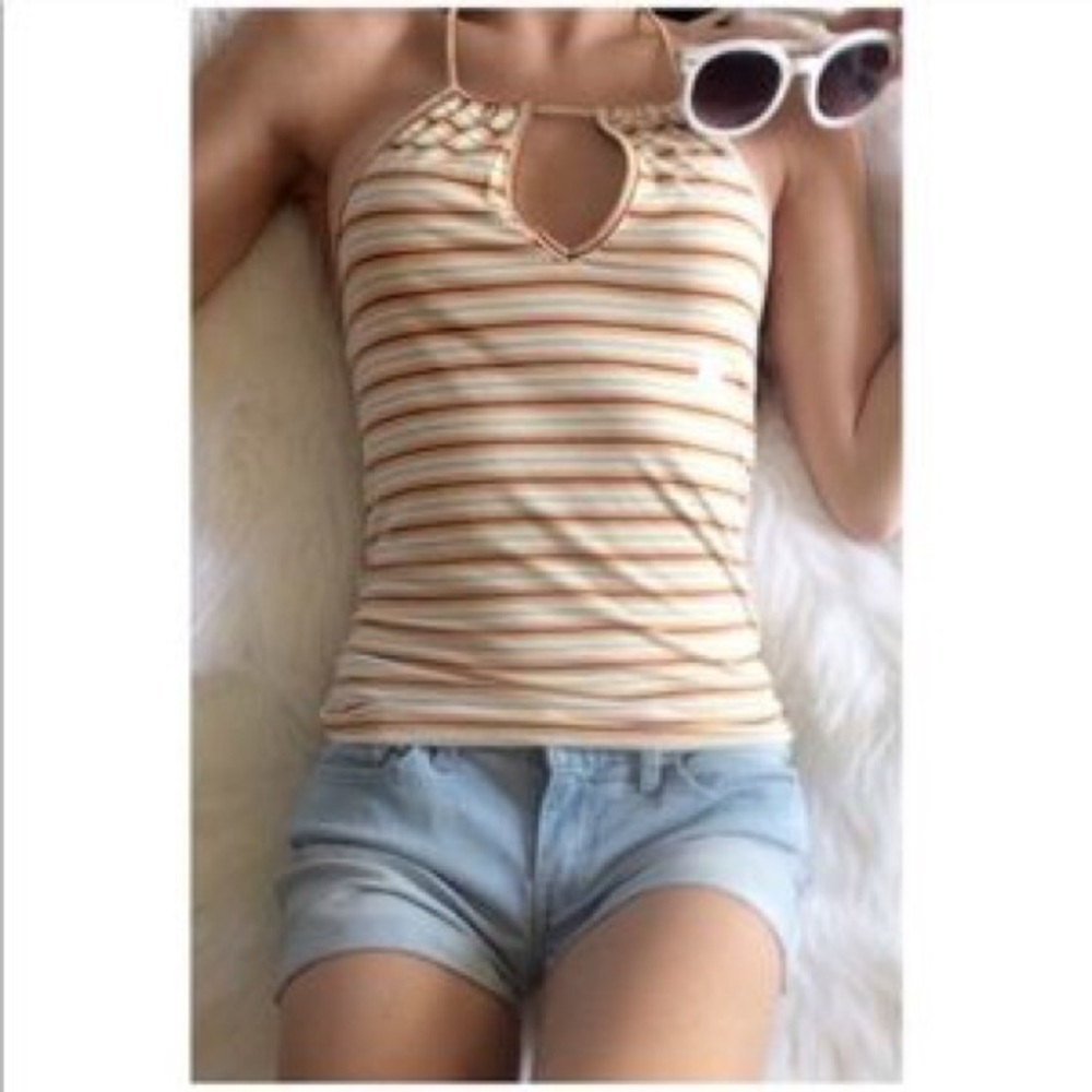 Striped Halter Top