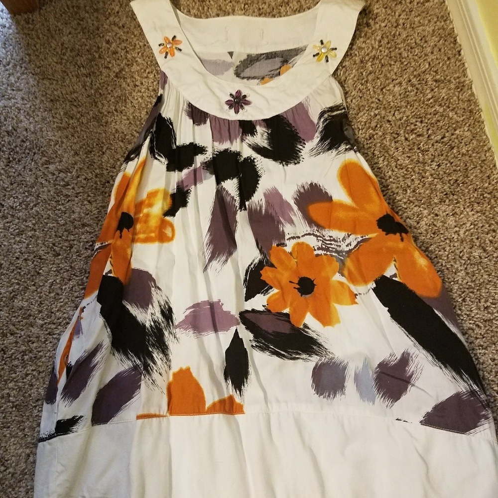 Tropical Tank Top with Pockets