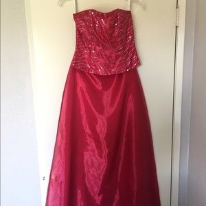 Jessica McClintock Pink Formal Prom Dress