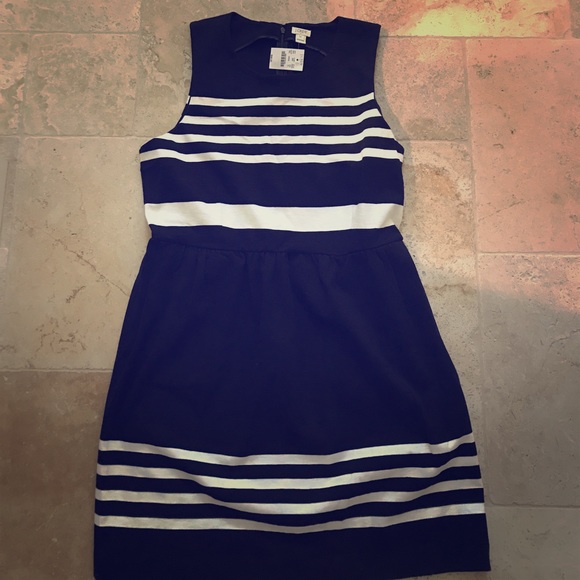 J. Crew Dresses & Skirts - New with Tags black and white striped J Crew dress