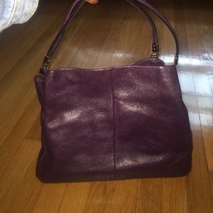 Spacious coach purse