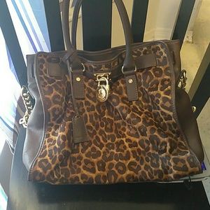 2011  large animal print MK Tote