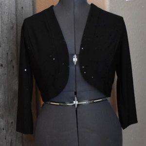 Black Sequined Shrug