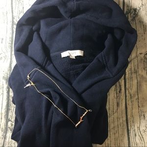 LOFT Navy Peter Pan Sweater Coat 🔍