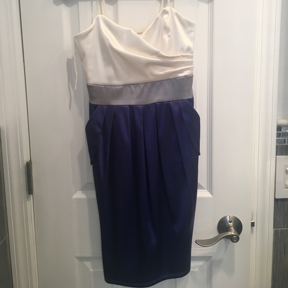 Satin cocktail dress