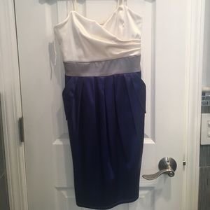 Satin cocktail dress