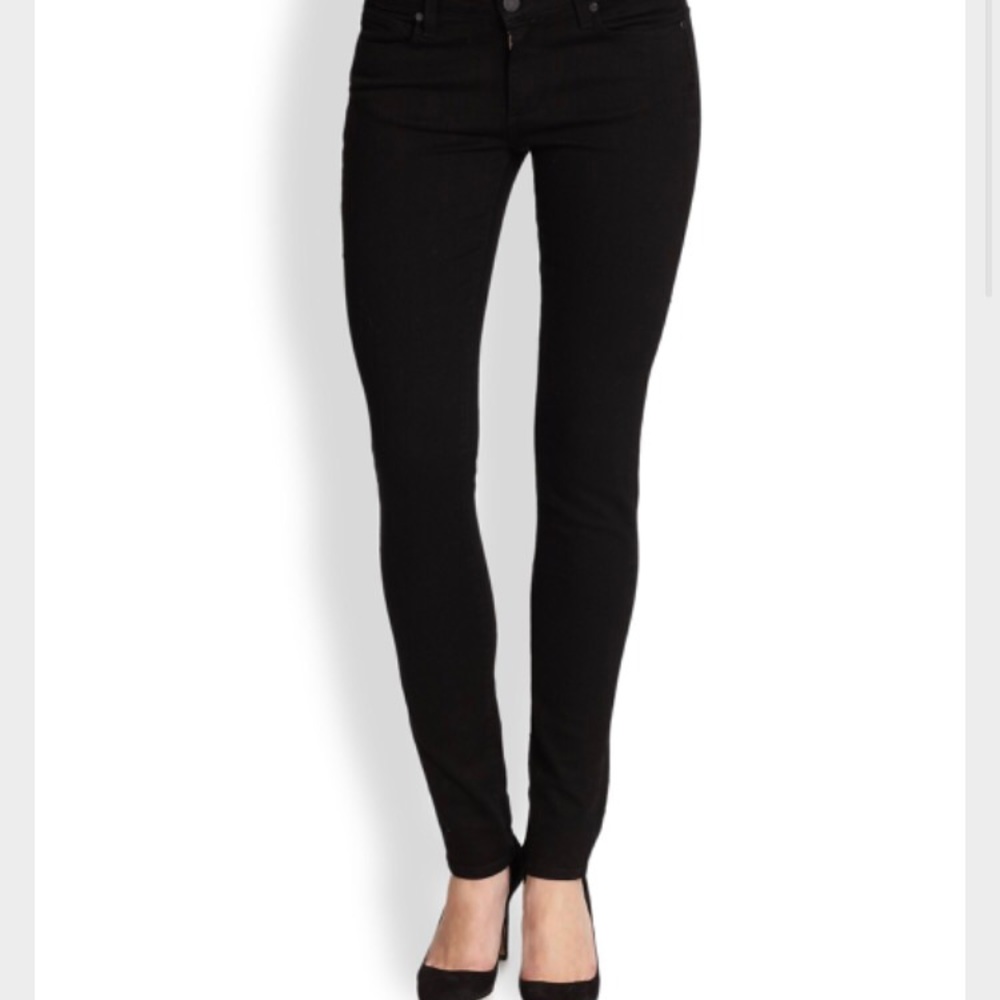 Paige skyline skinny black jeans