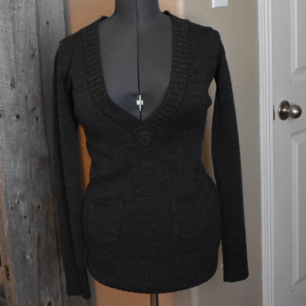 Dark Gray Pullover Sweater