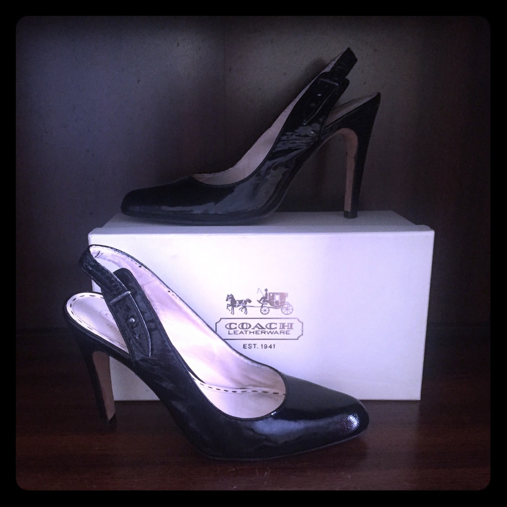 Coach Black Patent Shoes