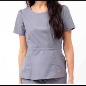 Jaanuu peplum scrubs top