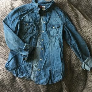 Denim Button Down Shirt