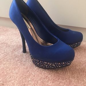 Steve Madden blue heels