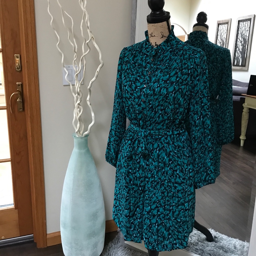LOFT Belted Shirtdress