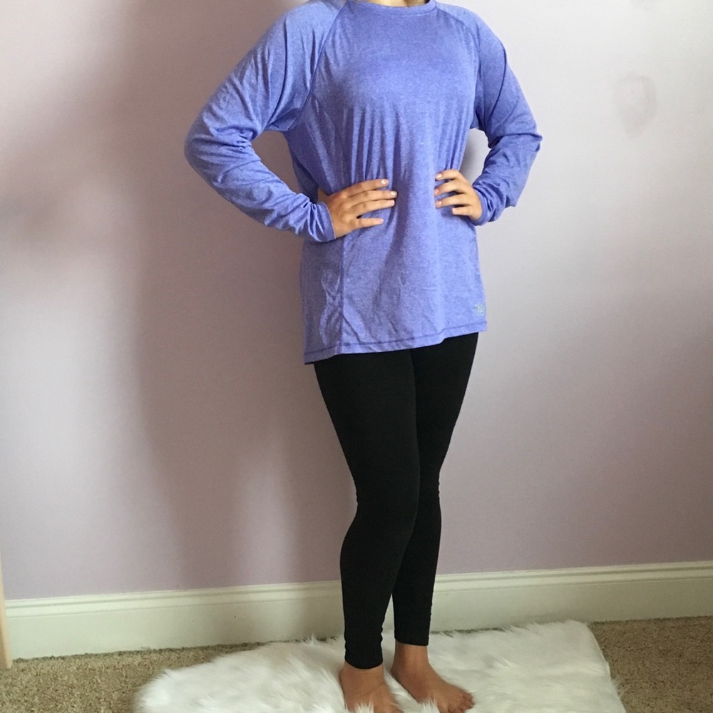 Blue athletic shirt