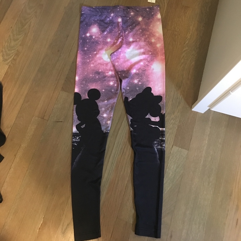 Galaxy Mickey and Minnie Leggings
