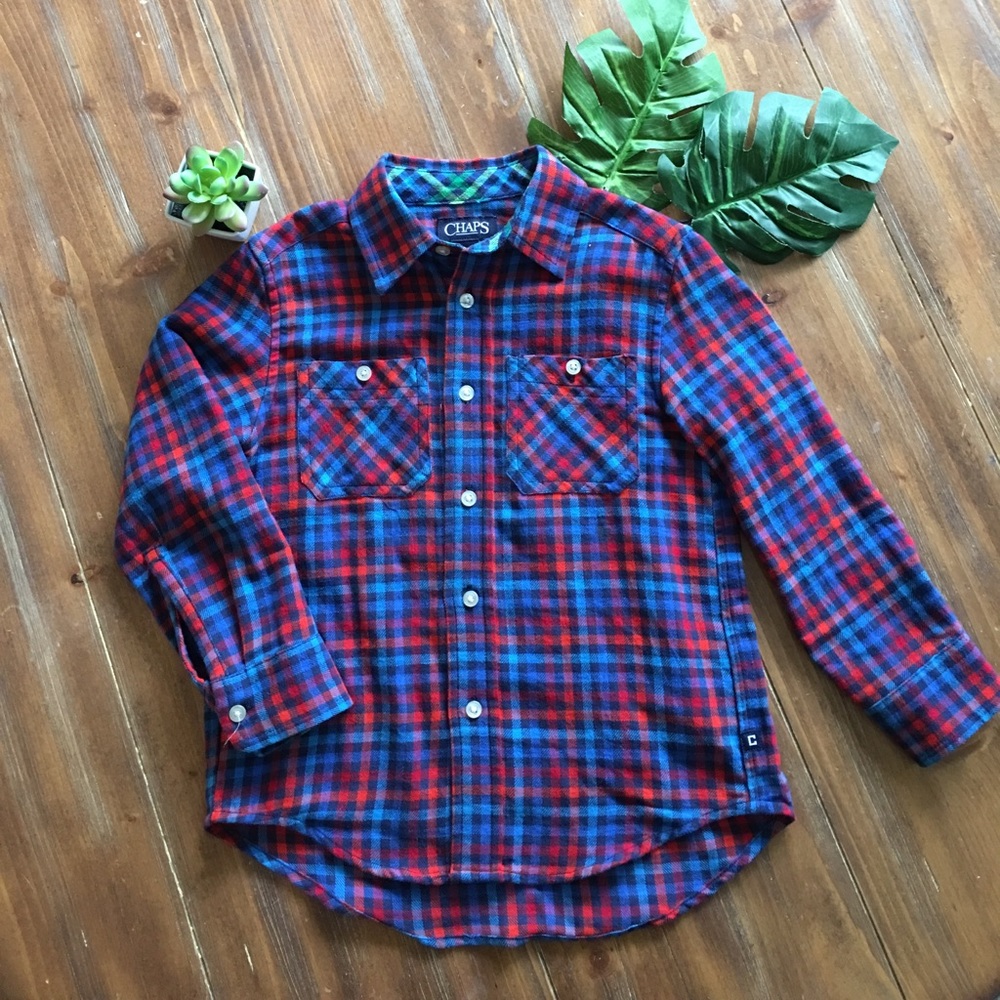 CHAPS flannel size 4T ✨LIKE NEW✨
