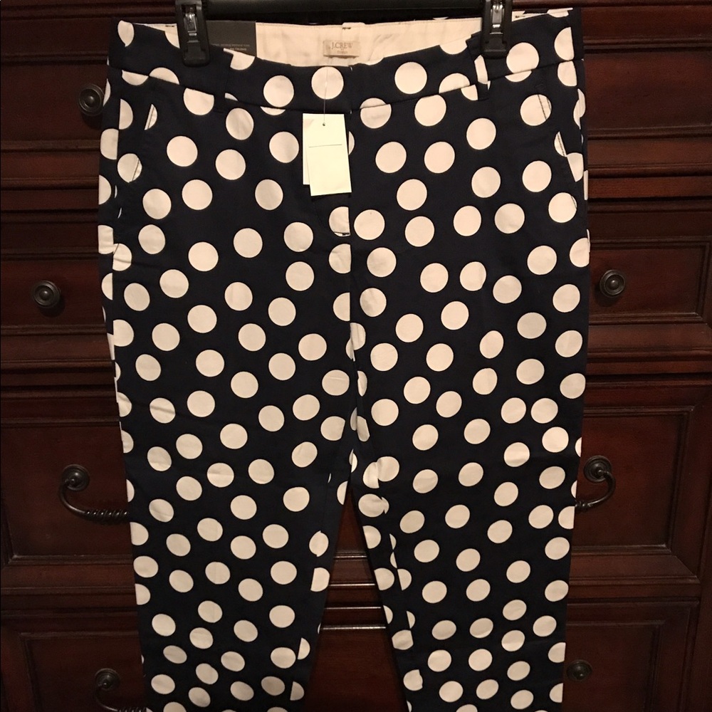J Crew Polka Dot Skimmer Pant