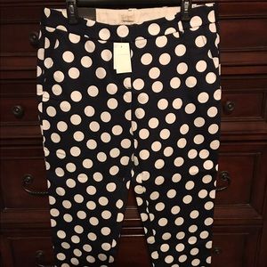 J Crew Polka Dot Skimmer Pant