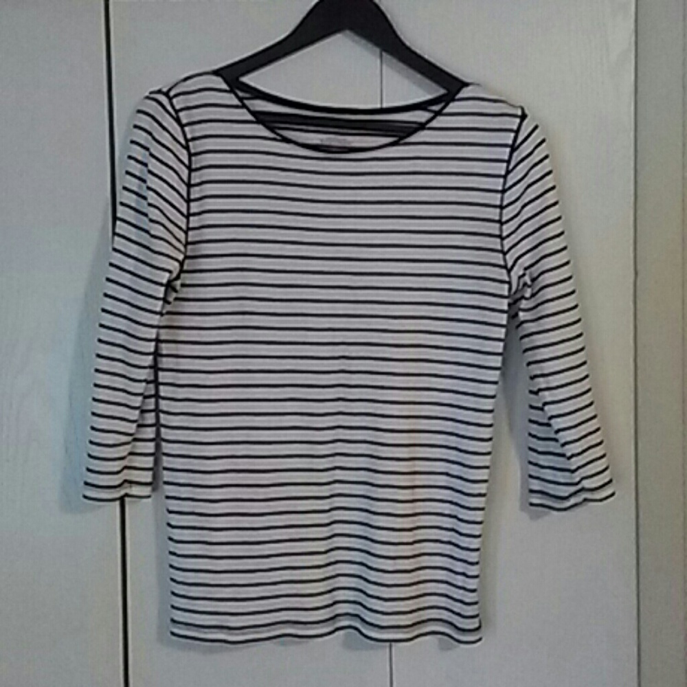 Ann Taylor striped nautical top