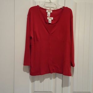 Gifted!! Talbots Red Sweater Set Medium
