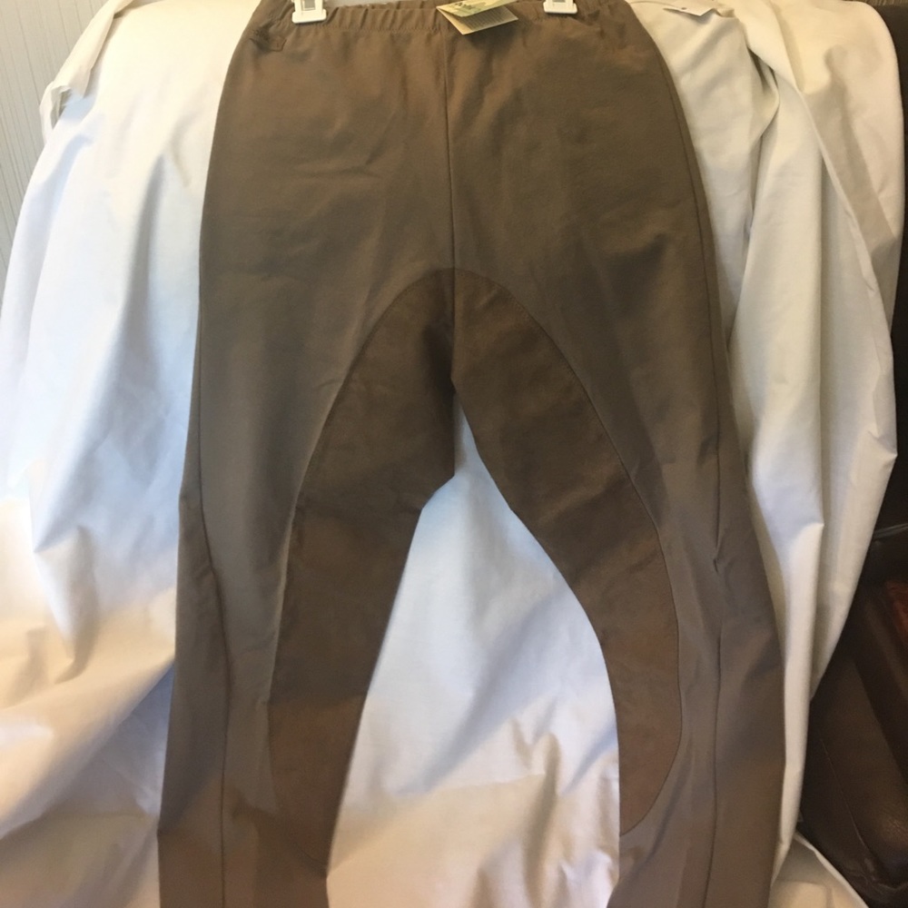 Blink pull on riding pants size medium Taupe