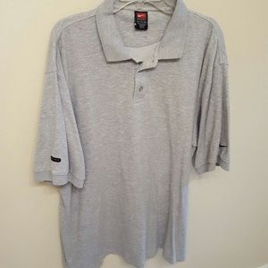 Grey Nike Dri-Fit Polo Shirt XXL