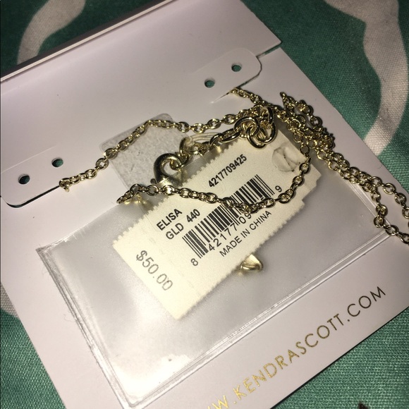 🛑🛑SOLD🛑🛑 Kendra Scott Turquoise and Gold Elisa - Picture 2 of 2