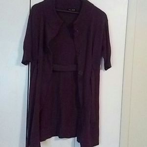 Purple unique long sweater