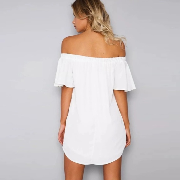 Off Shoulder Floral Mini Dress - Picture 3 of 5