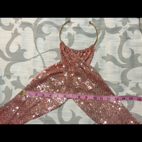 Rose Gold / Pink sequin bikini 🔥💖HOT - Picture 6 of 6