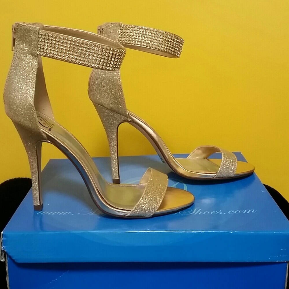 Glittery Gold Stilletos