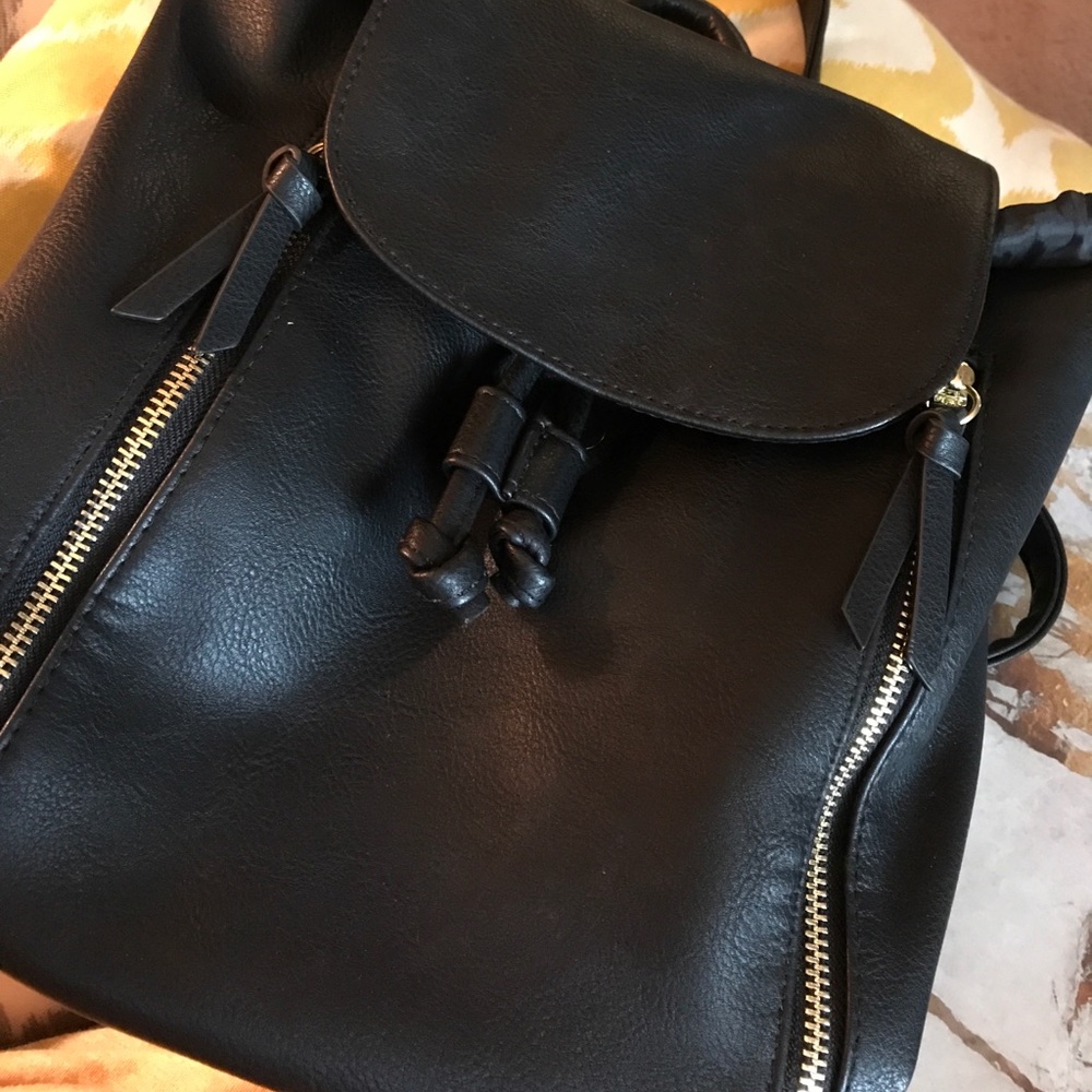 Target black mini backpack