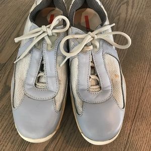 Men's Prada light blue sneaker