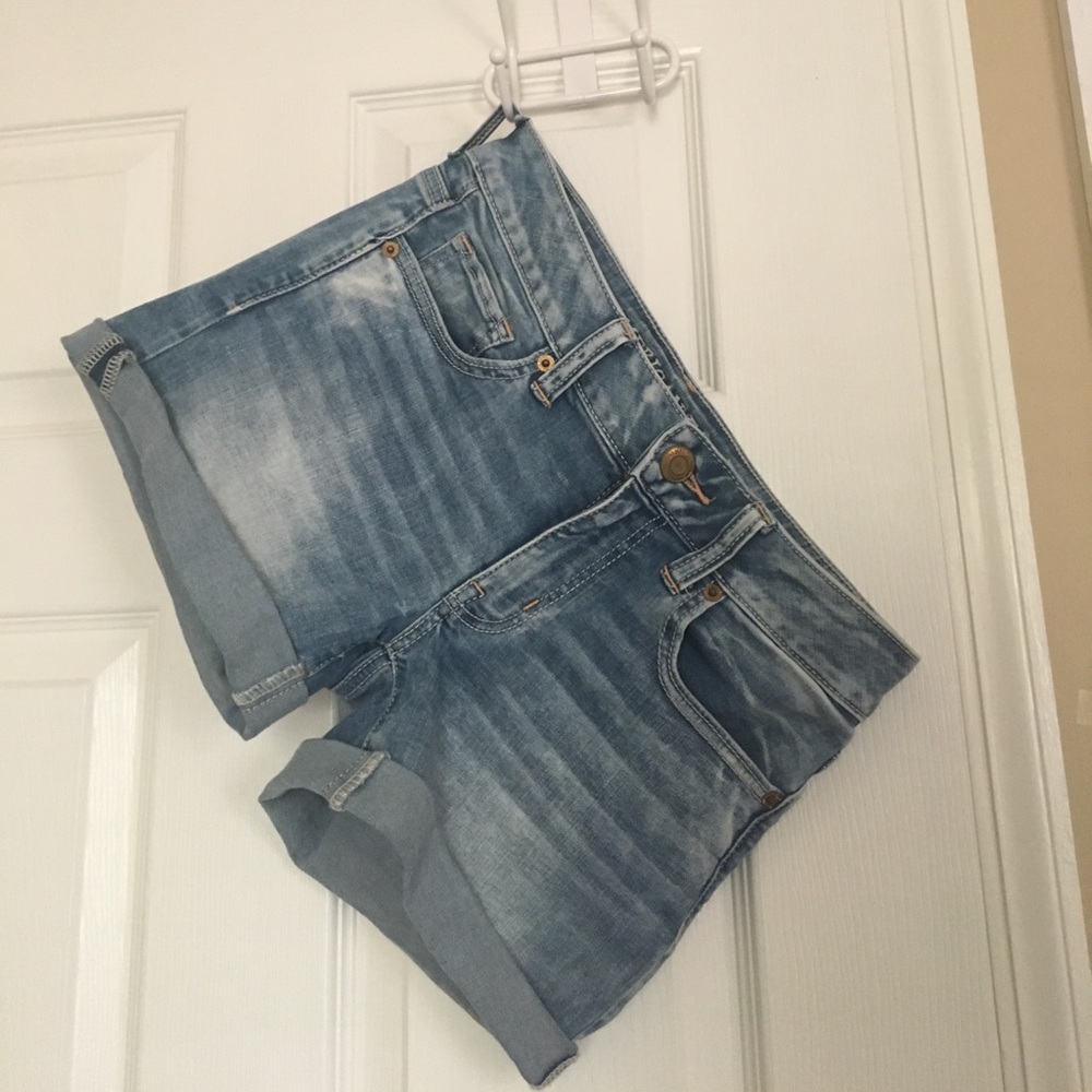 Super stretch high rise midi American Eagle shorts