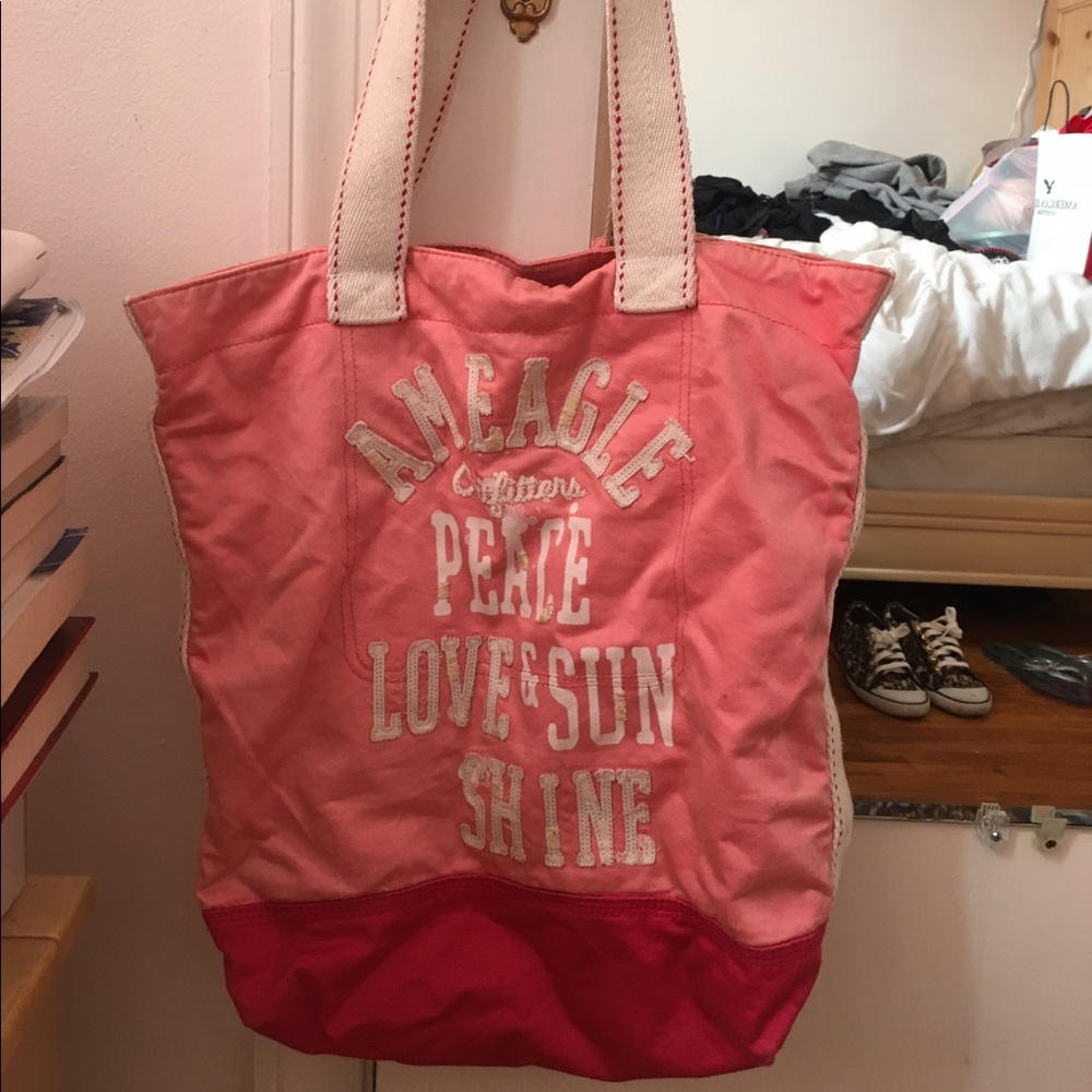Pink American Eagle Tote