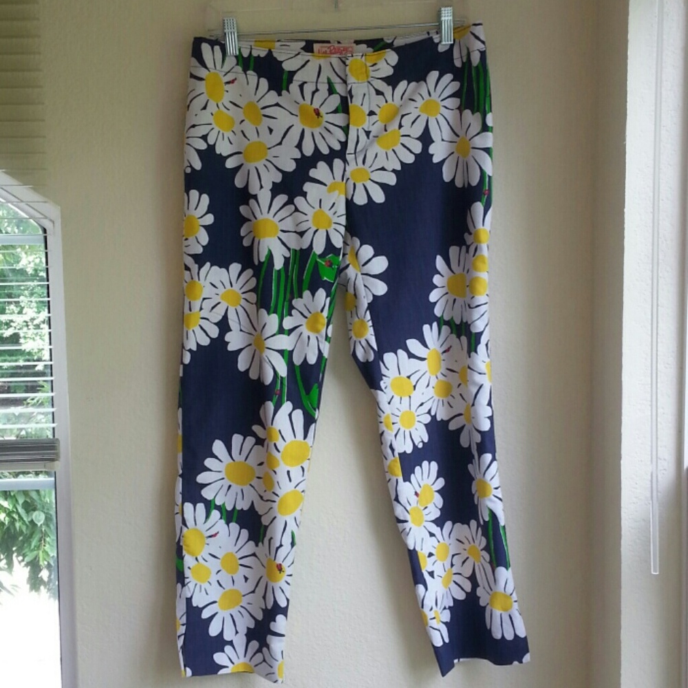 Lilly Pulitzer Bright Navy Look Lady Capris