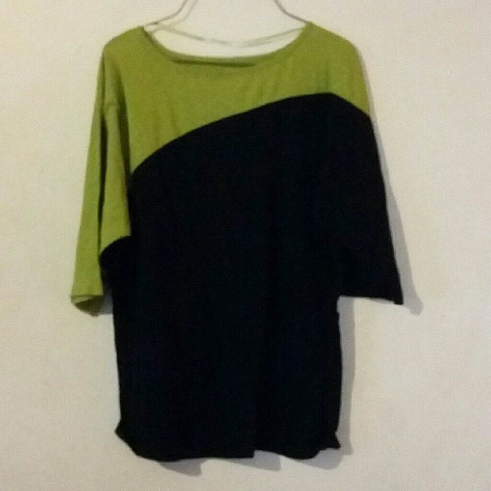 Black and green top