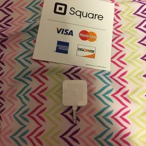 Square card reader.
