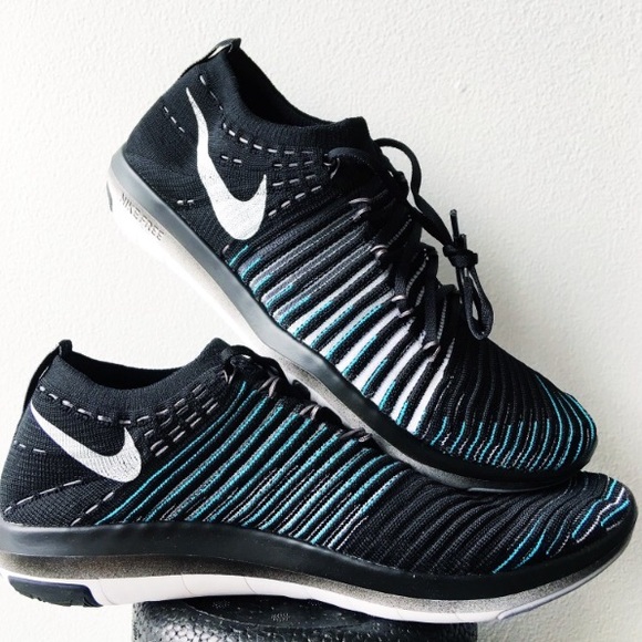 Nike free transform flyknit women's black sneakers - Picture 3 of 5
