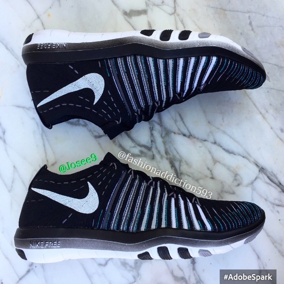 Nike free transform flyknit women's black sneakers - Picture 4 of 5