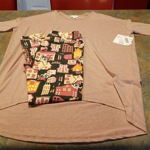 Lularoe OS leggings and NWT Irma xxs