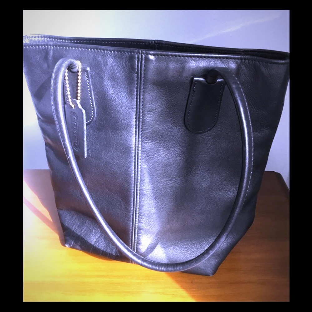 Vintage authentic coach shoulder Tote Bag No. 7304