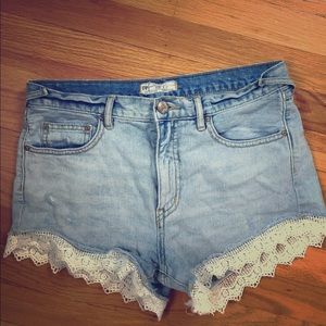 Free People Jean Shorts
