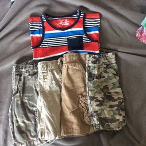 Bundle of boys size 3t shorts and tank