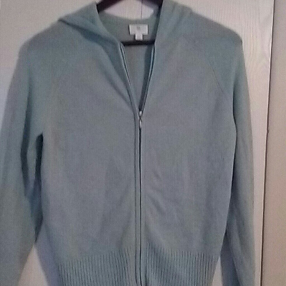 Baby blue cardigan hoodie