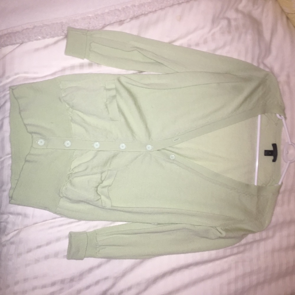 J crew mint cardigan